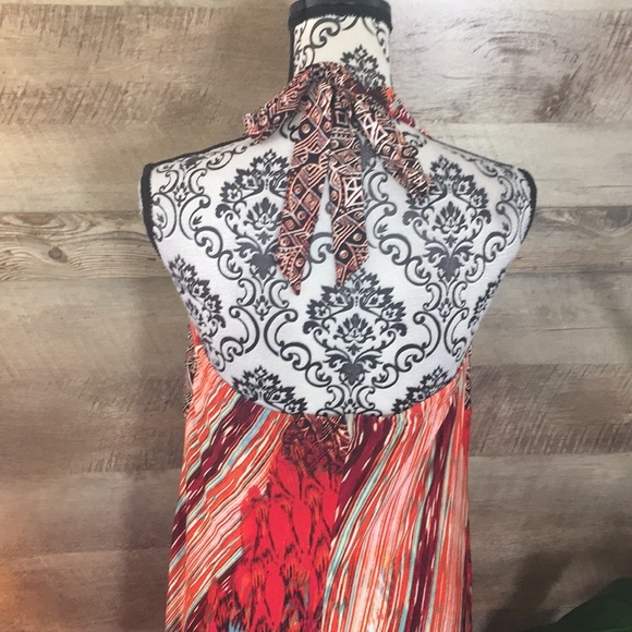⭐️SOLD⭐️Size 1X Stunning Vivid Maxi Dress w/ Bead - Picture 5 of 7